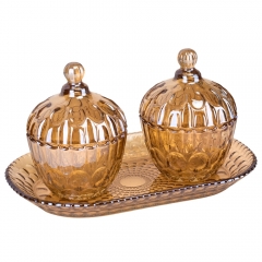 Набор из 2 емкостей для хранения "Опал", 13 см (9113-017)