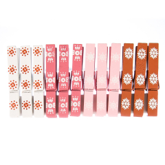 Комплект прищіпок "Сніжинки", 12 шт (046NY)