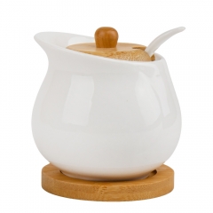 Ємність для зберігання з бамбуковою кришкою "Солодке життя", 9 см (4004-005)