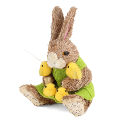 Кролик с цыплятами, 21 см (6018-120)