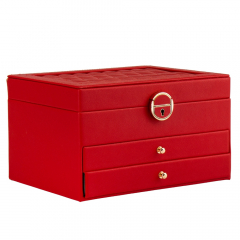 Шкатулка для украшений "Маренго", красная, 17,5*23,5*14 см (9065-018)