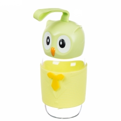 Бутылка стеклянная "Совенок" (салатовый) 330 мл (0015J/B)