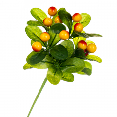 Фруктова гілка із жовтими ягодами, 36 см. (8001-003)