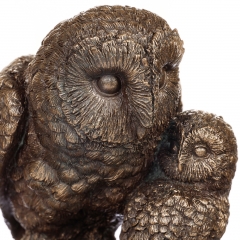 Статуэтка "Сова с совенком" (14 см) (74523A1)