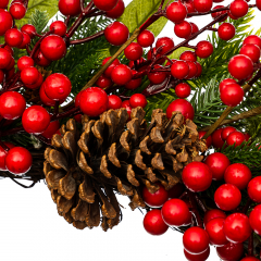 Вінок «Ягідний з шишками» (003NF)