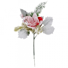 Декоративная ветвь "Сказочный сад", красная, 30 см (9171-016)