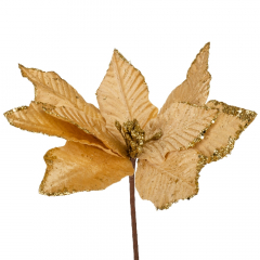 Декоративный цветок "Симфония", золотой, 45 см (9171-025)