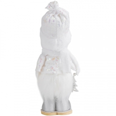 Фигурка "Стильный снеговик", белая, 27 см (6014-028)