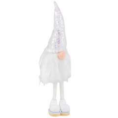 Фигурка "Стильный гном", белая, 25 см (6014-030)