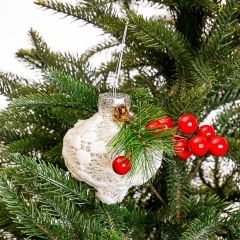 Ёлочная игрушка "Кружевной фонарик" (005NZK)