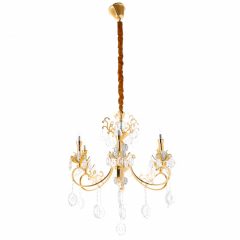 Люстра класична золота з прикрасами (KC006/6)