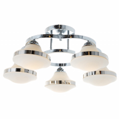 Люстра стельова на 5 ламп біла (MT001/5)
