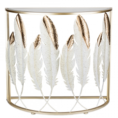 Стол декоративный металлический "Золотые листья", 90 см (8925-002)