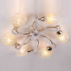 Люстра стельова з металевою стрічкою та 6 плафонами (ML012/6)