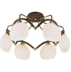 Стельова люстра на 6 білих ламп (NN005/6)