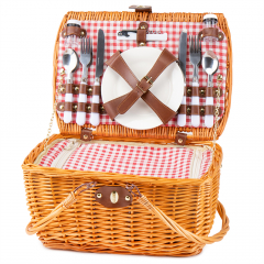 Кошик для пікніка "Відпочинок" на 4 особи, коричневий (0503-019)
