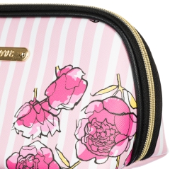 Косметичка розовая "Розы" (25*14*9) (010LL)
