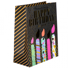 Подарочный пакет "День Рождения", 32*26*12 см (8930-006)