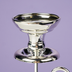 Подсвечник на 3 свечи, хром (68 см.) (2011-019)