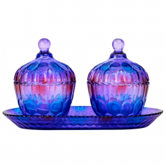 Набор из 2 емкостей для хранения "Лазурит", 13 см (9113-016)