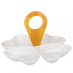 Набор пиал на бамбуковой подставке "Светлые сердца", 22 см (9184-015)