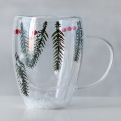 Стакан с двойными стенками и ручкой "Хвоя", 300 мл (9179-001)