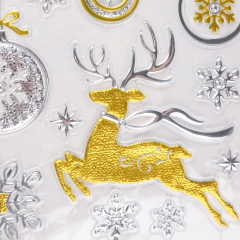 Наклейки "Олененок Рудольф и новогодние шарики" (8816-023)