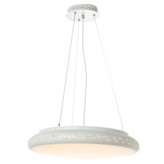 Люстра-підвіс біла у формі диска (FE001/1)