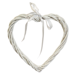 Венок подвесной из лозы "Изящное сердце" 25*24 см (5002-016)