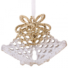 Ялинкова іграшка "Золоті дзвіночки", 10,5 см (6027-017)