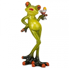 Статуэтка "Жаба с коктейлем", 15,5 см (9124-010)