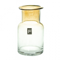 УЦІНКА Скляна ваза "Кензо", 18 см. (Погане лиття, нерівна горловина, мілке бульбашки) (00BR-8604-002)