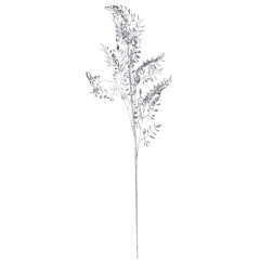 Декоративная ветка "Ледяная мелодия", серебряная, 92 см (9156-010)