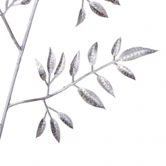 Декоративная ветка "Ледяная мелодия", серебряная, 92 см (9156-010)
