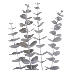 Декоративная ветвь "Эвкалипт", серебряная, 80 см (9156-018)
