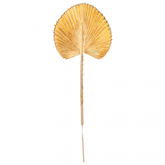 Декоративная ветвь "Пальмовый лист", золотая, 40 см (9156-019)