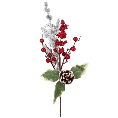 Декоративная ветвь "Ягодная феерия", 36 см (9168-010)