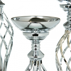 Набор флористических подставок "Лукреция", серебро (2009-054)