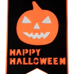 Растяжка на Хэллоуин "Тыква", черная (8811-012)