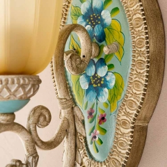 Бра настінне з 1 плафоном та квітковим розписом (YA001/1)