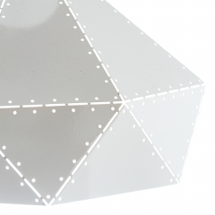 Люстра підвіска біла з полігональним дизайном (ZD038A/D300 (white))