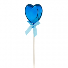 Топер у формі серця індіго (8132-008)
