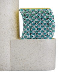 Диспенсер з губкою та щіткою "Затишна кухня", білий, 7*17,5*21 см (9024-002)