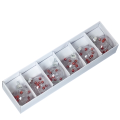 Набір ялинкових куль «Теракотові намистини» (6000-020)