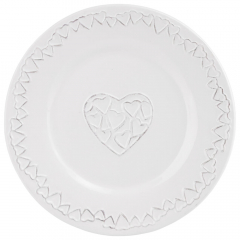 Тарелка  24,5 см "Сердца" (011AS)