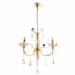Люстра класична з медовими плафонами (OU003/3/gold)