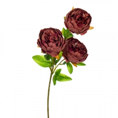 Букет "Пион с 3 -мя бутонами" бордовый (8114-015)