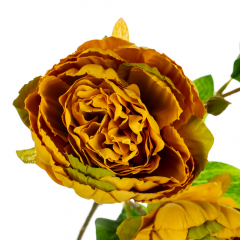 Букет "Пион с 3 -мя бутонами" оранжевый (8114-016)