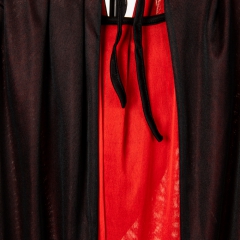 Карнавальний плащ з капюшоном, черно-красный, см. (9146-007)