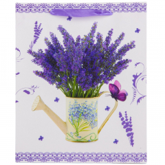 Подарочный пакет "Лавандовый натюрморт", 31*42 см (18925-003)